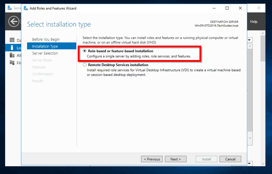 Steps to Install Active Directory in Server 2016