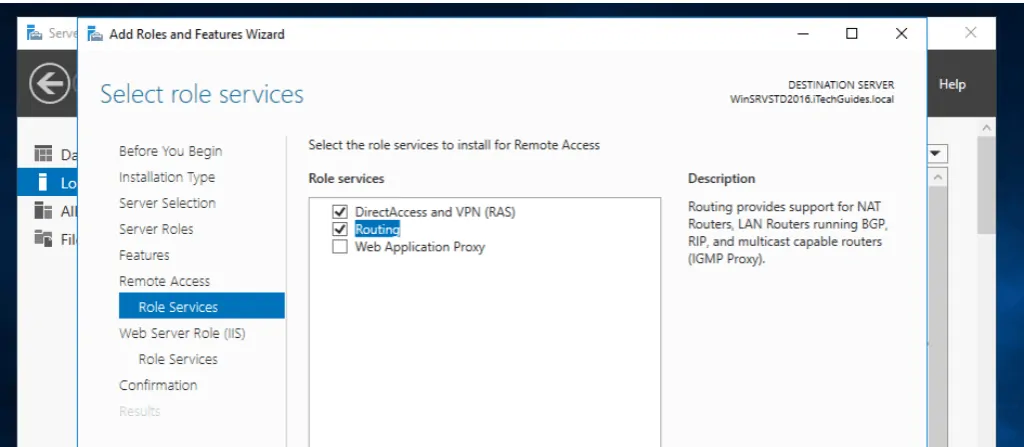 Install Remote Access Role