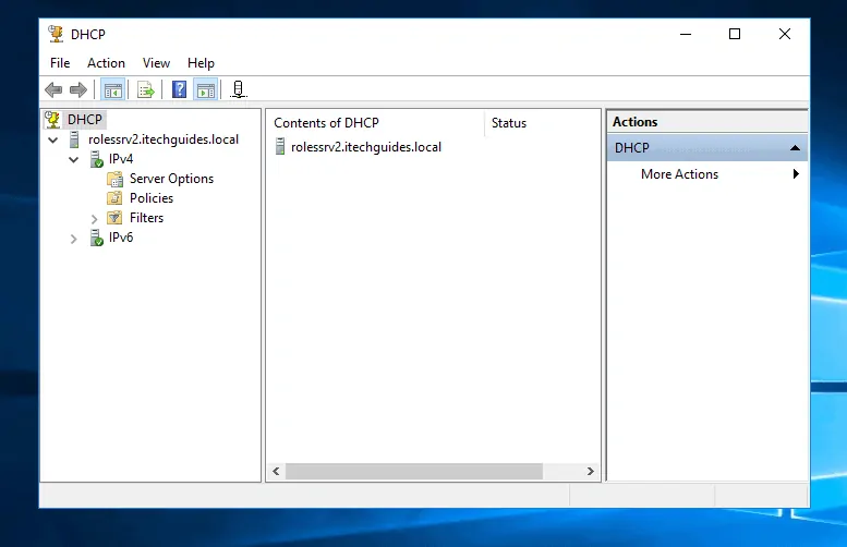 Setup DHCP in Windows Server 2016: Configure Scope 