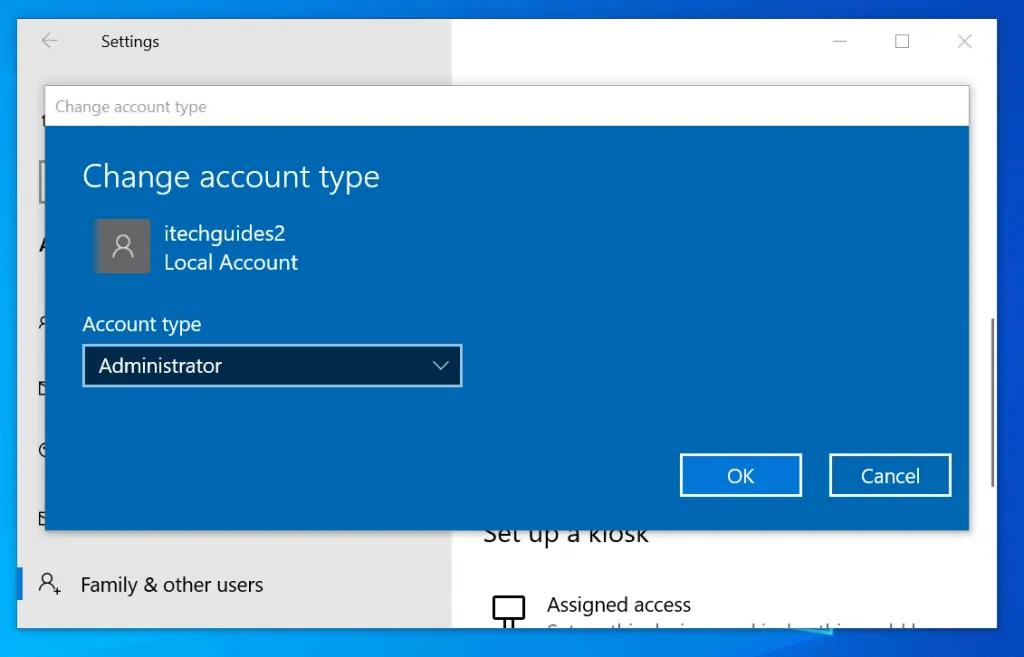 How to Add a Local User in Windows 10 (3 Methods) - Itechguides