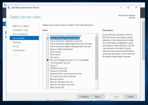 How to Install Active Directory Role in Server 2016