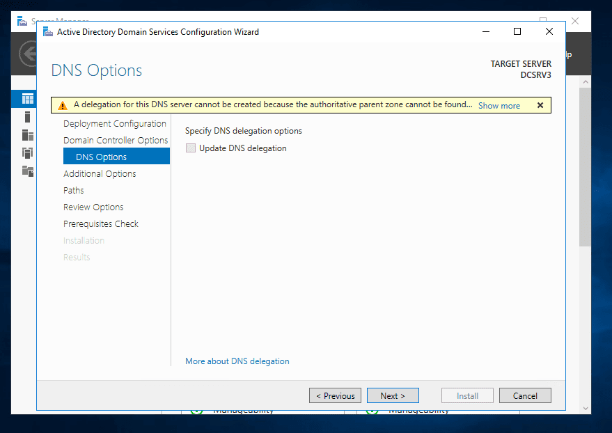 install active directory server 2016