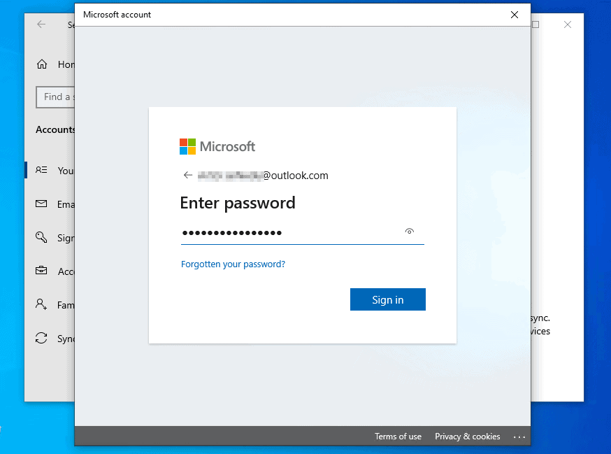 how to sign out of all microsoft accounts