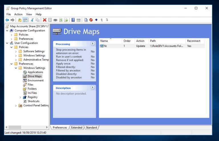 How to Map Network Drive in Windows 10 with Group Policy