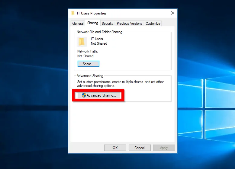 How to Share Folder in Windows 10 From Folder Properties 