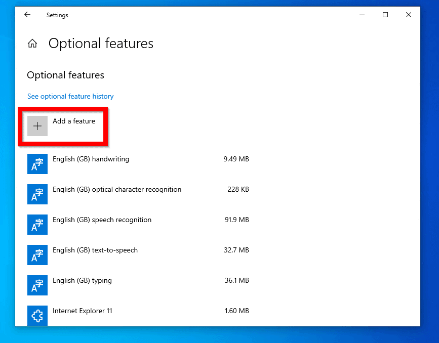 Options to Enable RSAT in Windows 10