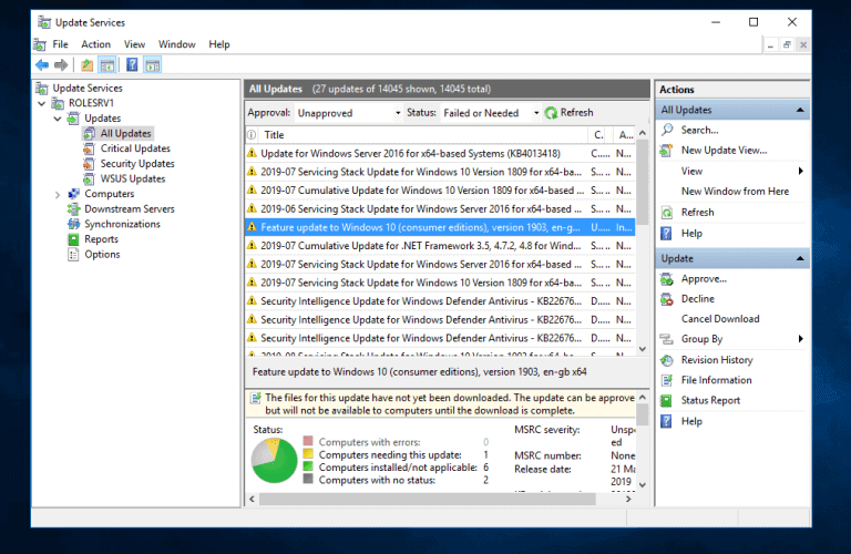 How to Install Windows 10 1903 with WSUS
