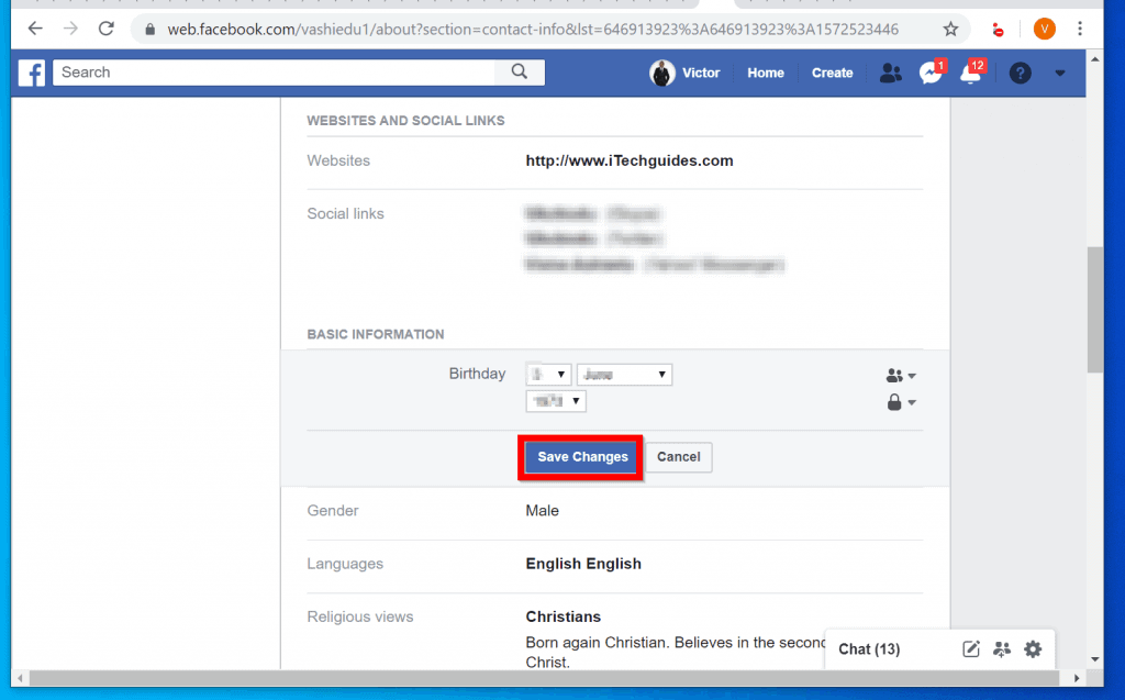 How to Change Age on Facebook from a PC