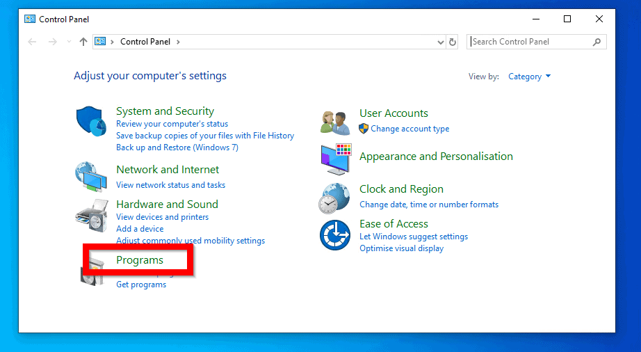 How to Install IIS in Windows 10 from Control Panel