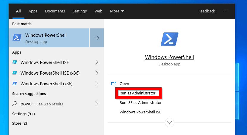 Enable Windows Subsystem for Linux in Windows 10 with PowerShell
