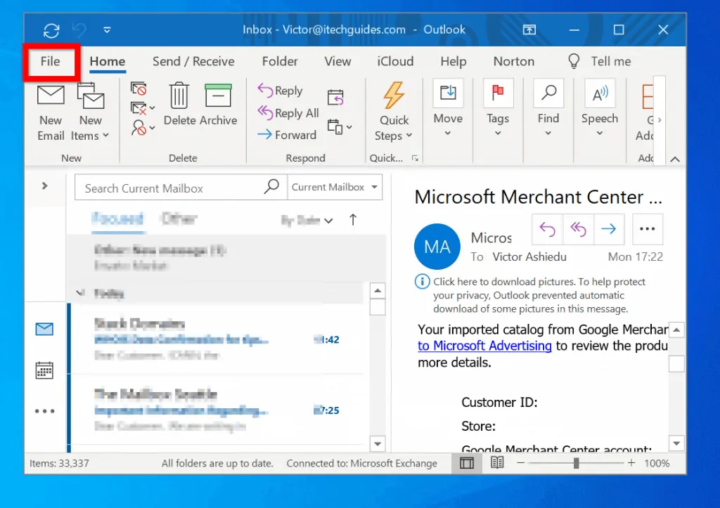 Microsoft Outlook Automatic Reply