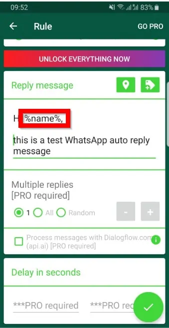 whatsapp auto reply