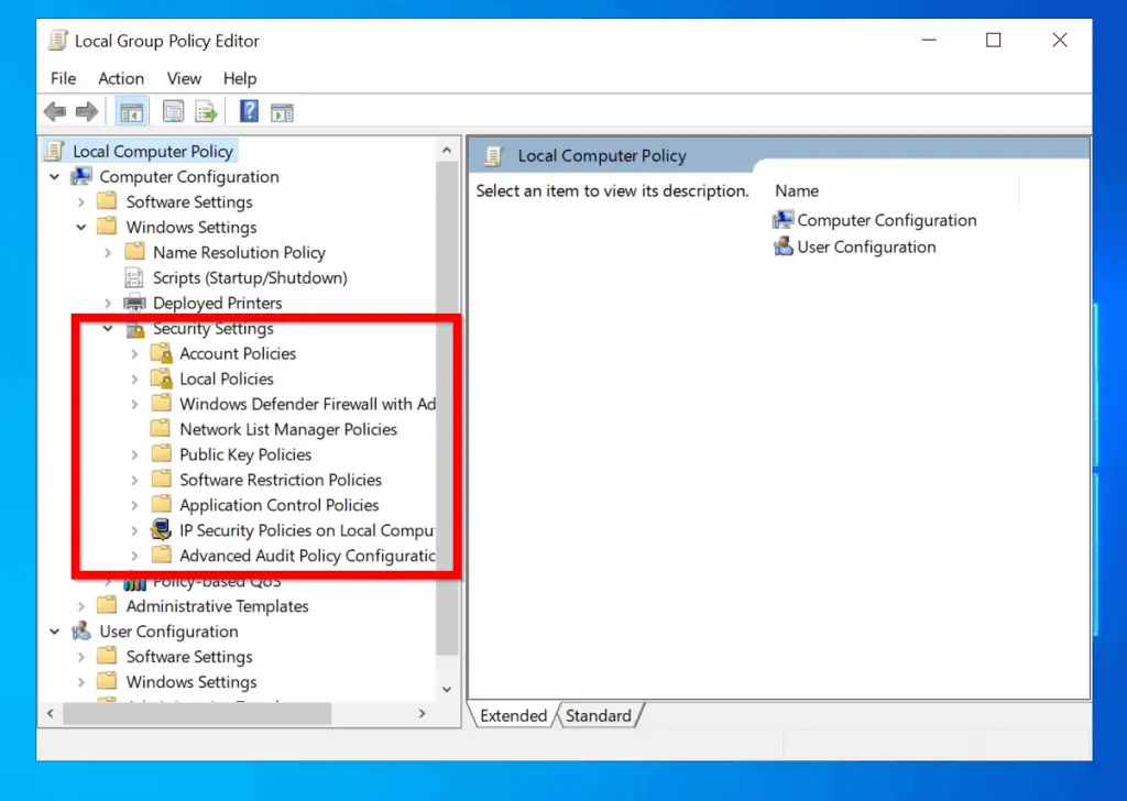 add local security policy to windows 10 home