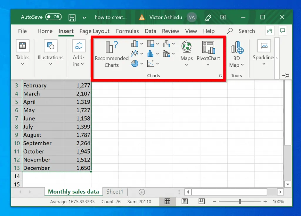 How to Create a Pie Chart in Excel