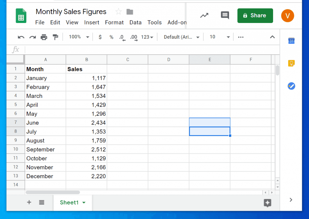 Google Sheets Stacked Bar Chart