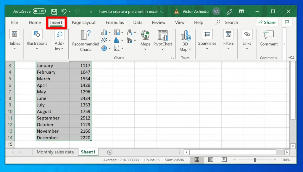 How to Create a Bar Chart in Excel and Google Sheets - Itechguides
