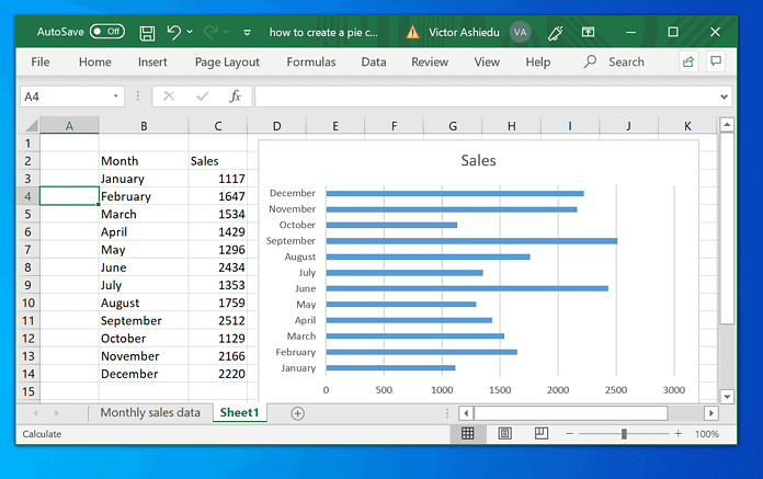 Create Bar Chart In Excel