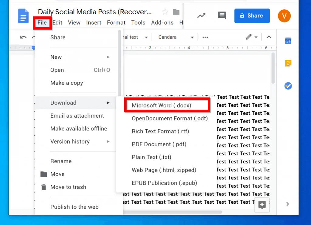 How to Delete a Google Docs Page for a Document Converted from Microsoft Word