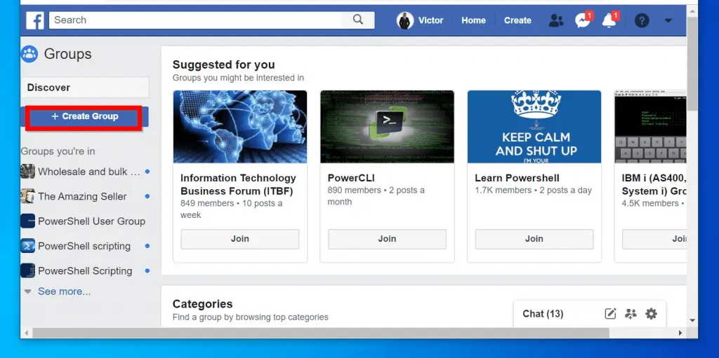 How to Create a Facebook Group from a Browser (Facebook.com)