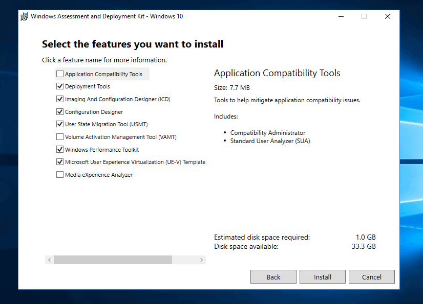 how to download and install the windows 10 adk offline
