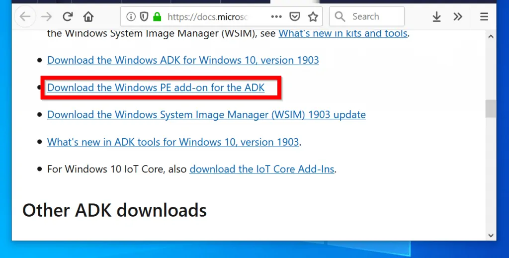 windows adk for windows 10