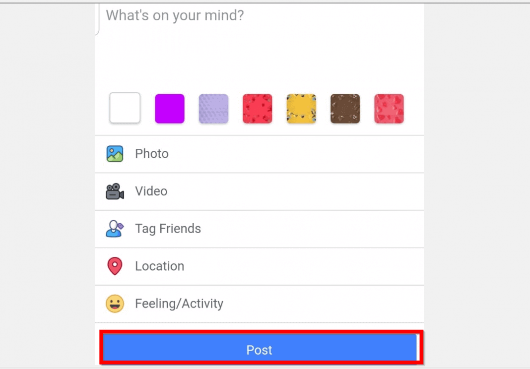 How to Post on Facebook from a Mobile Phone's Browser