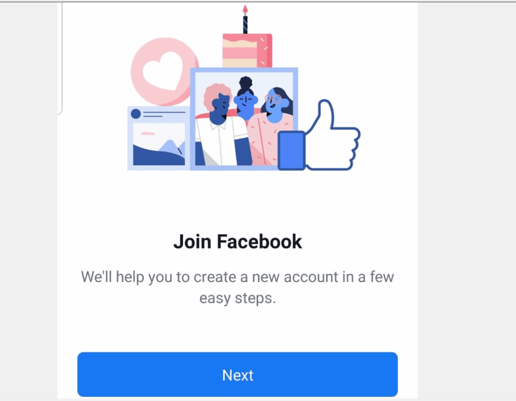 How to Join Facebook from Facebook App