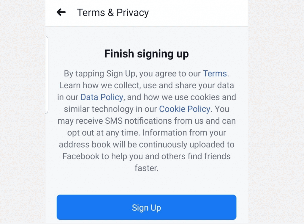 How to Join Facebook from Facebook App