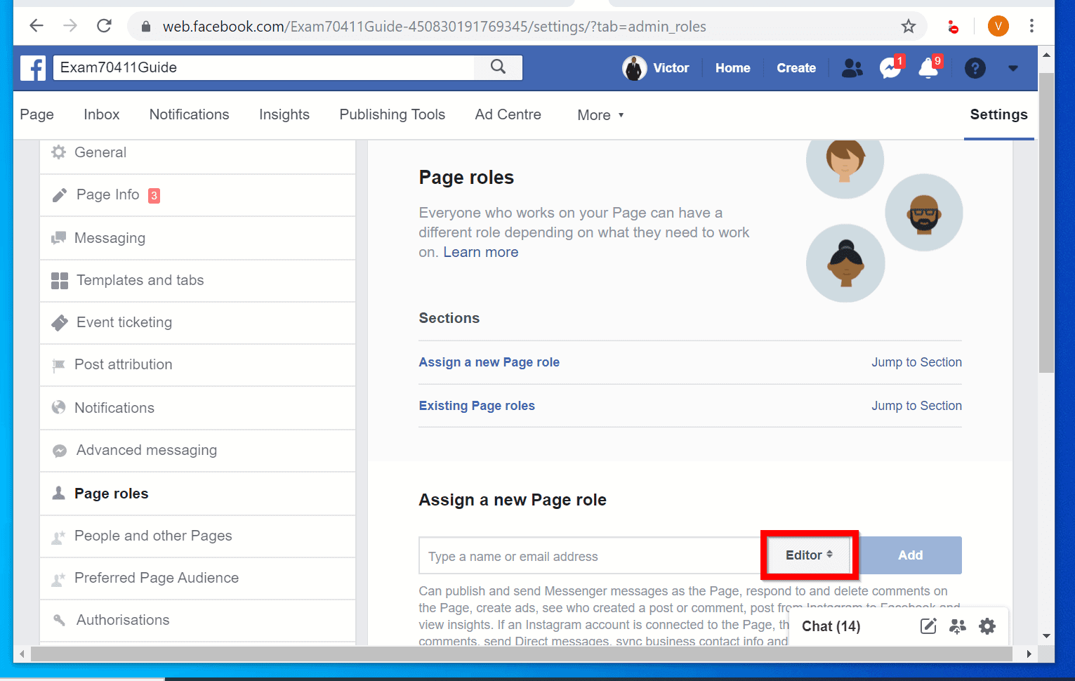 How to add administrator to facebook page personal or business page 