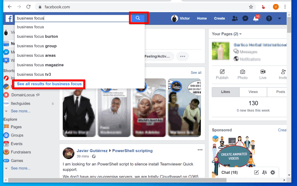 How to Like a Facebook Page as a Page from a PC