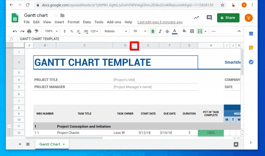 How to Hide Columns in Google Sheets from a PC 