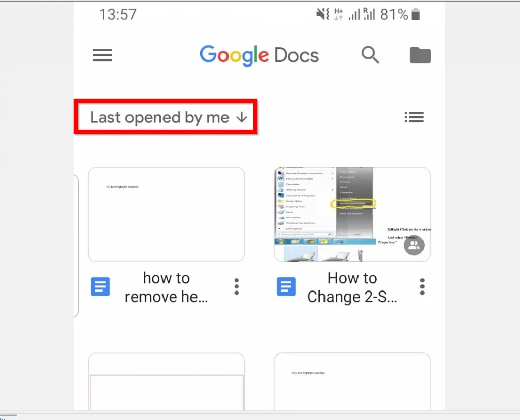 How to Remove Header in Google Docs from the Android App