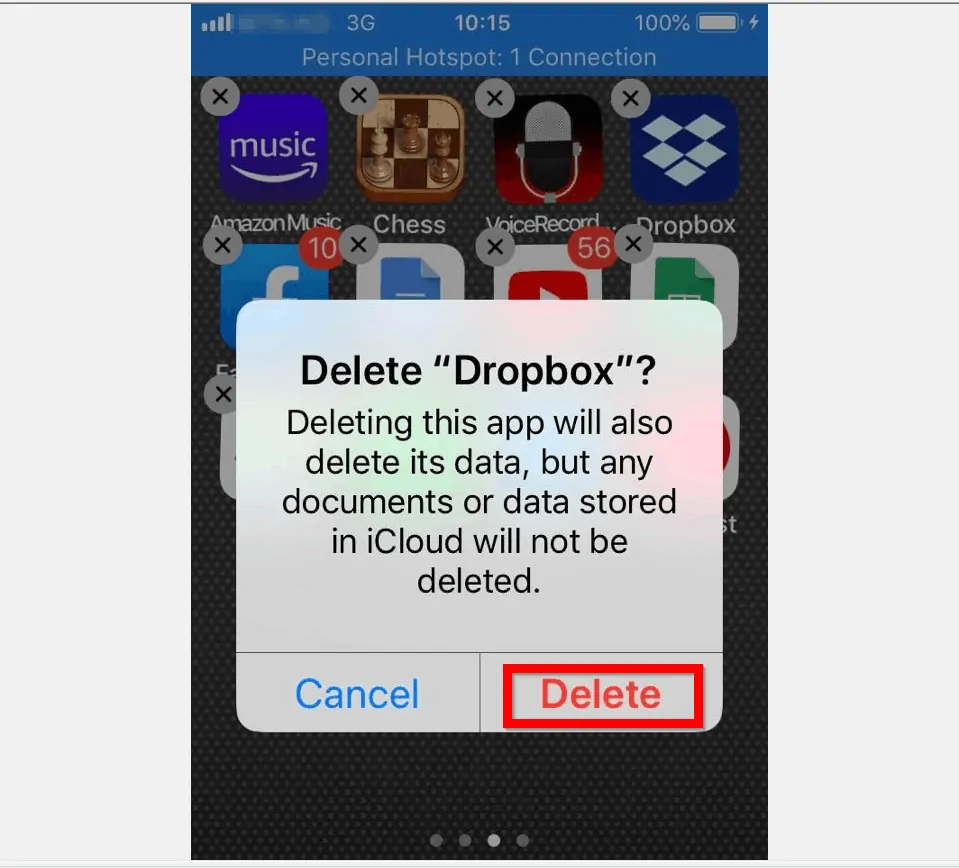 How to Uninstall Dropbox from iPhone or iPad