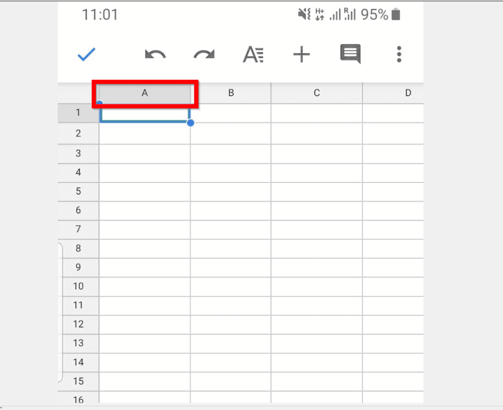 How to Freeze Cells in Google Sheets from Android