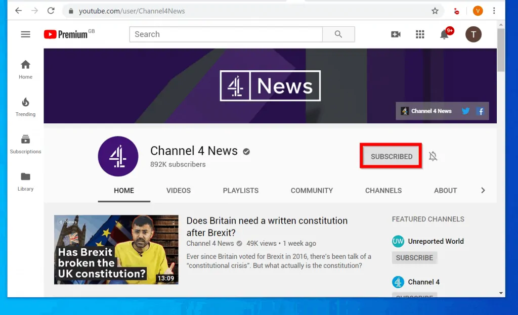 How to unsubscribe on youtube itechguides