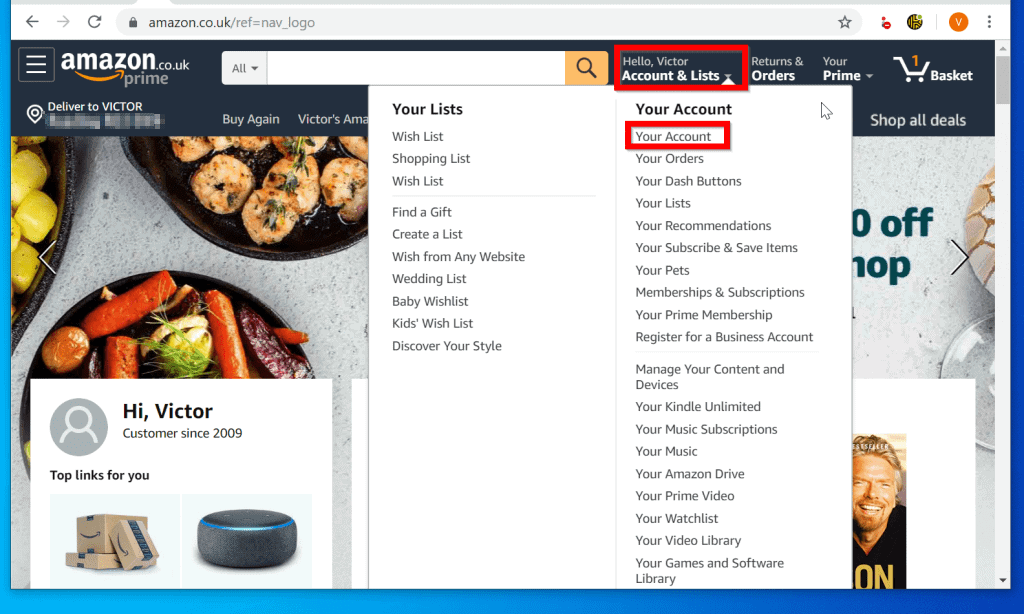 How to Change Shipping Address on Amazon by Changing Default Shipping address