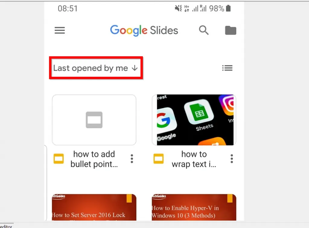 How to Add Bullet Points in Google Slides from the Android App