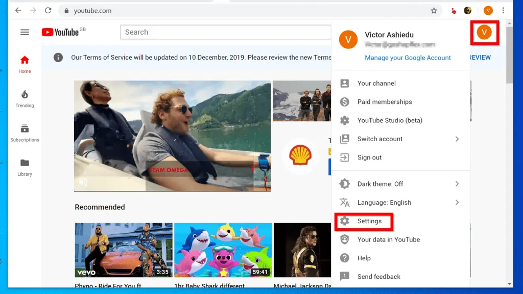 How to Turn off YouTube Notifications from a PC