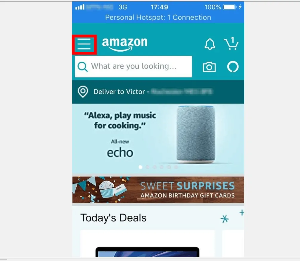 How to Logout of Amazon App (from an iPhone)