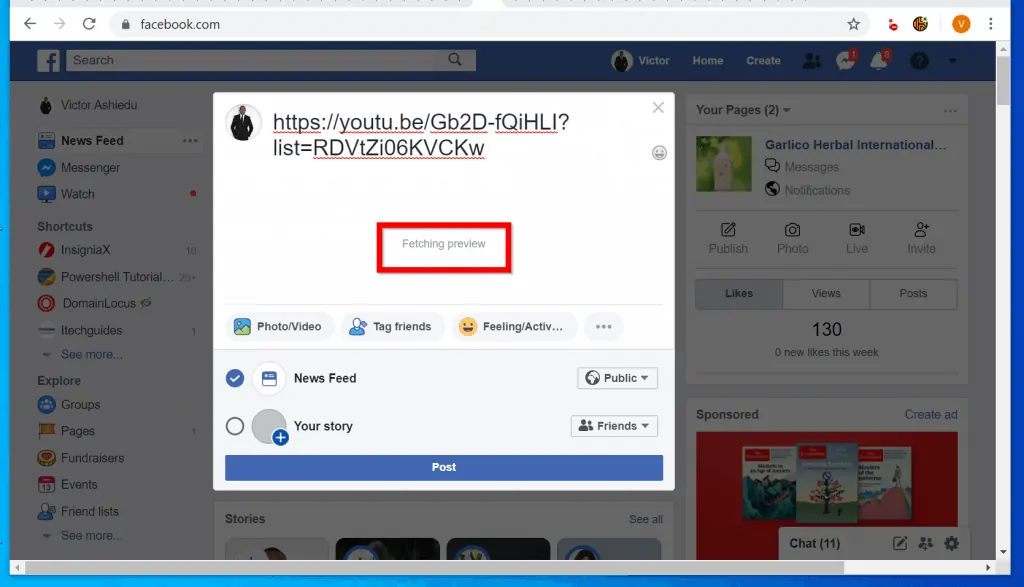 How to Embed YouTube Video on Facebook Post 