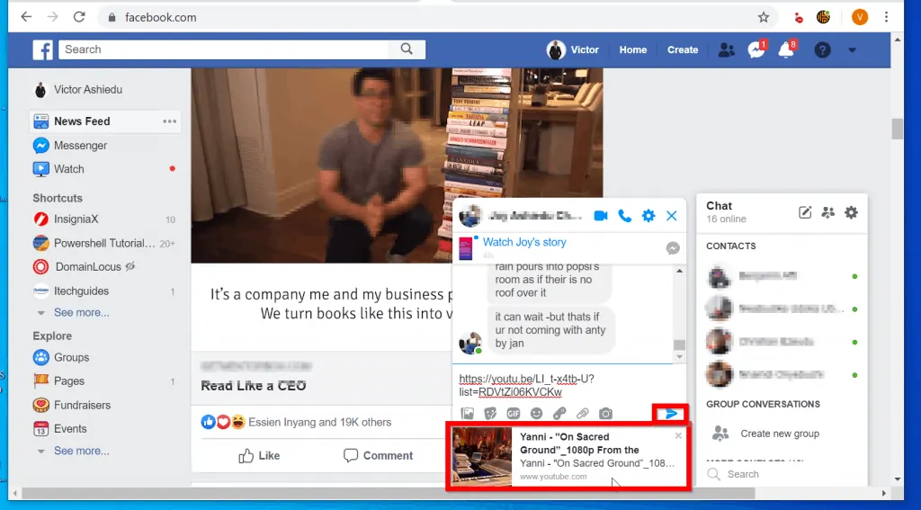 How to Embed YouTube Video on Facebook - Itechguides