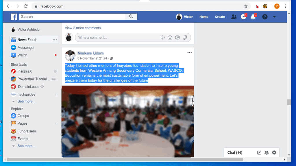 How to Print Facebook Messages from within Facebook
