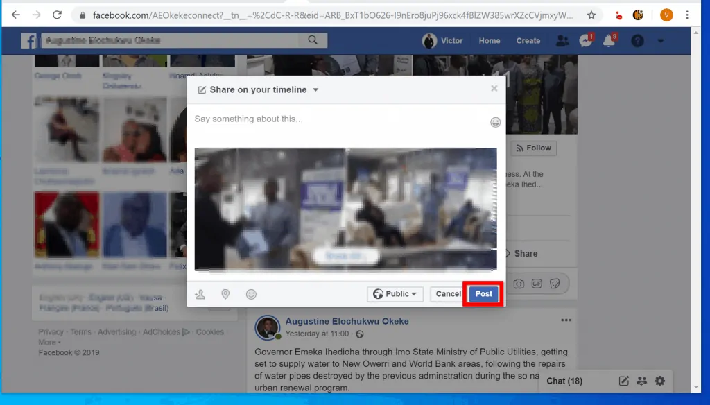 How to Repost on Facebook from a PC