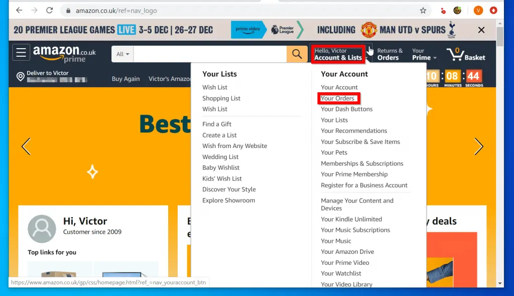 How to hide orders on amazon itechguides