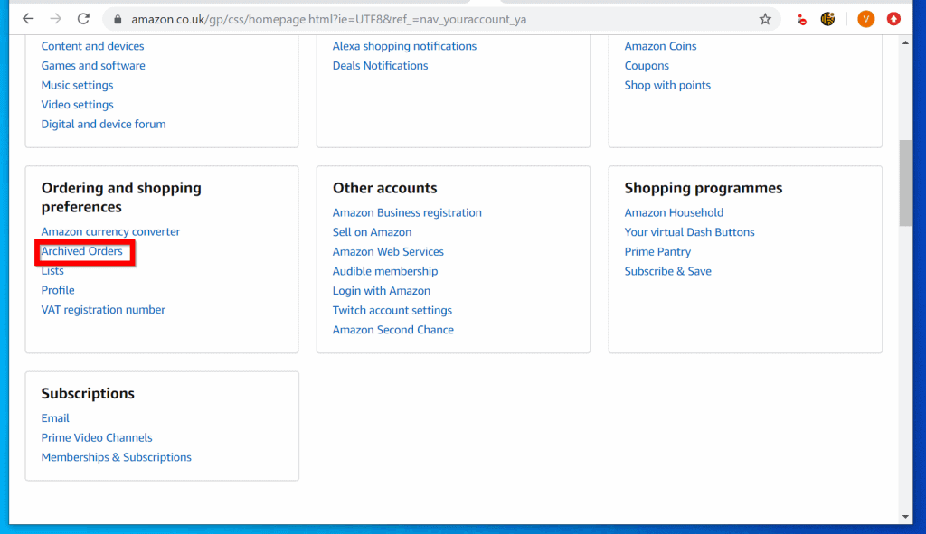 hide amazon order hide amazon order