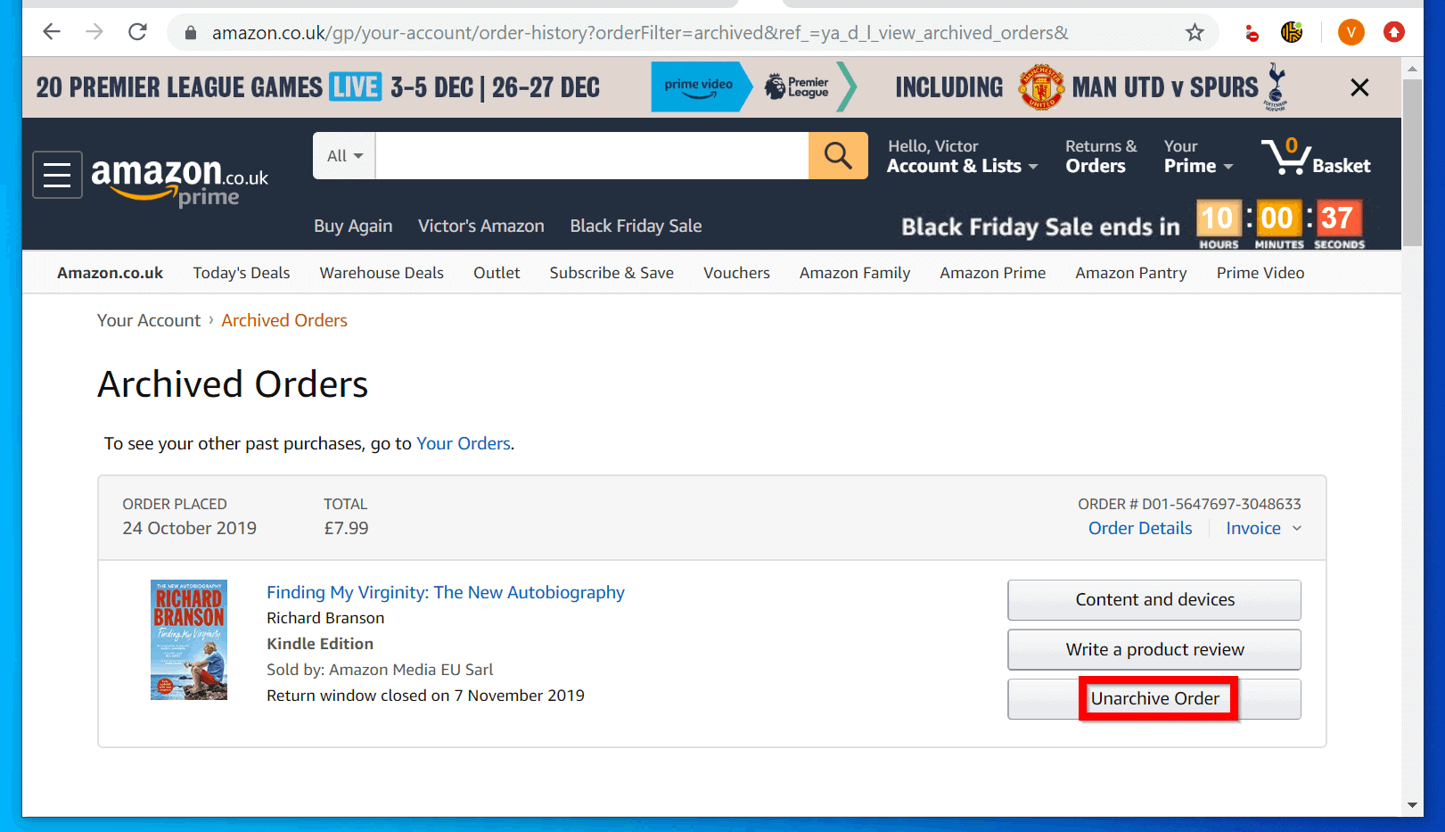 How to hide orders on amazon from a pc itechguides
