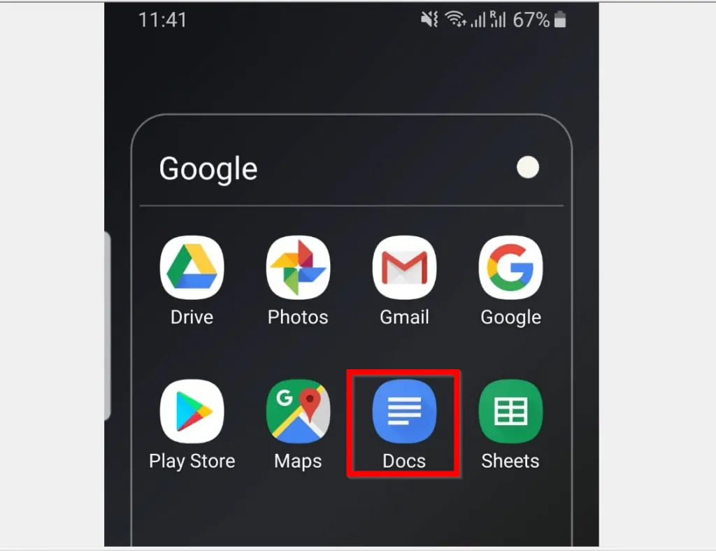 How to Create a Folder in Google Docs from Android