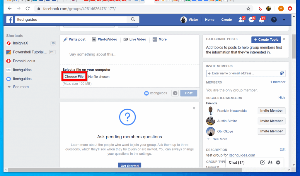 How to Post a PDF on Facebook Group