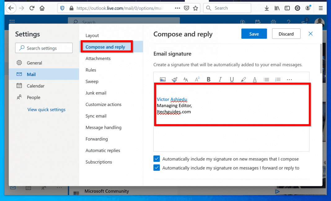 how create outlook email account