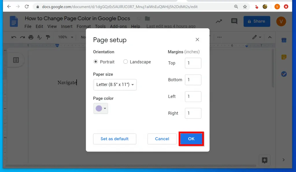 How to Change Page Color in Google Docs Itechguides